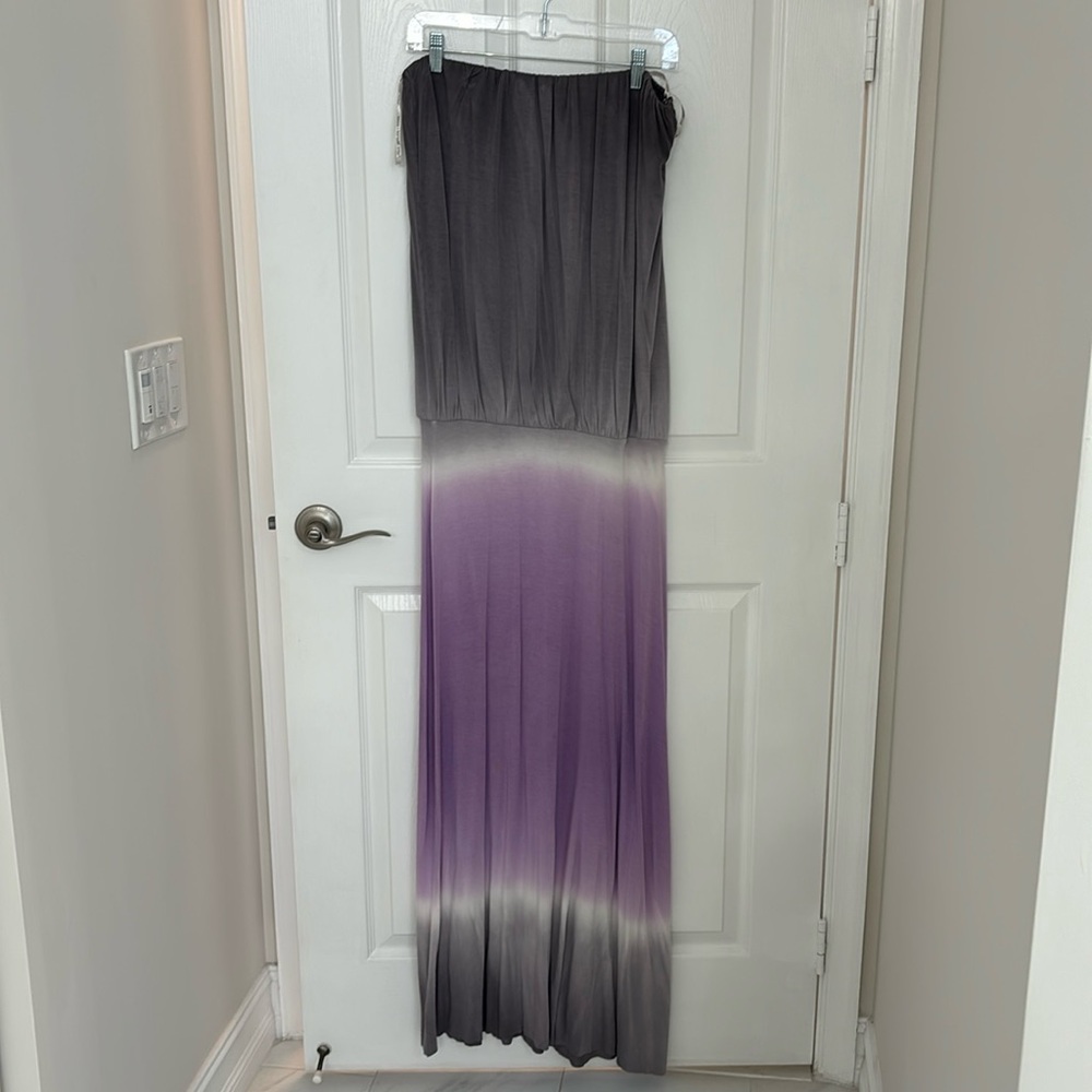 Young fabulous and broke strapless blouson L dress